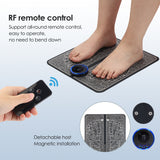 Relief Pain Relax Feet Acupoints Massage Mat Muscle Stimulator Electric EMS Foot Massager with Remote Control