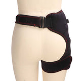 Heated Hip Groin Brace Soft Heated Hip Brace Flexible Portable Safe for Home Massage Hip Groin Thigh Support Relax Hip Muscle