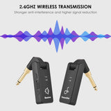 WP-8 Wireless Transmission System Electric Receiver & Transmitter Built-in Battery with Charging Box for Guitar Bass