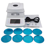 50g/0.005 100g/0.005 Automatic Halogen Heating Moisture Meter Analyzer Tester Tea, Grain, Feed, Corn, Food, Plastic