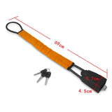 Automobile Car Steering Wheel Seat Lock Accessory ABS+Steel Rope Automotive Supplies With 2 Key