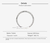 999 Pure Silver Totem Silver Bracelet Retro Pure Solid