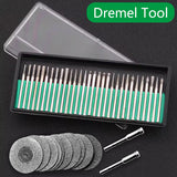 30PCS Burs 12PCS Dia Saw Blades For Dremel Electric Grinder Power Accessories Abrasive Drill Bit Rotary Tool Set