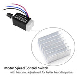 1Pc Regulator DC 12V/24V 10 a Motor Speed Controller Switch for Car Truck Fan Heater Control