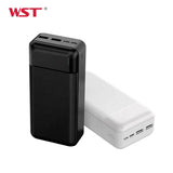 WST bank 30000mah high capacity cheap type c portable charger power ban