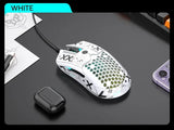 M5 Honeycomb Lightweight USB Wired Ergonomic RGB PAW3325 Chip 800-12000DPI E-sports Game Mouse for PC Laptop Tablet