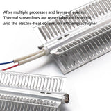 X-Shaped Aluminum Fin Radiator 650mm Air Conditioner Curtain hine Tube Dry-Fired Baseboard Heater Heating Element