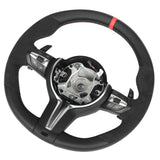 Car Steering Wheel Good Hand Feeling Modification Steering Wheel Finger  Nappa Leather Suede for F10 F12  F06 M Sport