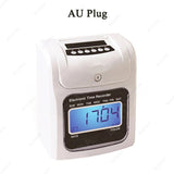 Electronic Clock Recorder LCD Recording Digital Attendance hine Card Time for Office Factory Employee Check in