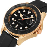 PINTIME Hot Sale Men Women Automatic Watch Transparent Back Case Mechanical Waterproof Sport Wristwatch