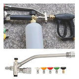 Foam Cannon Dual-Connector Accessory 1/4'' Quick Connect Double Tip Attachment for High Pressure Washer