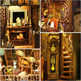 DIY Dollhouse Booknook Kit - Boohelf Insert Decor Alley. Book Nook Kits for Adults. Bookends Model - Wander Library.
