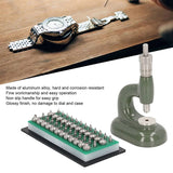 Repair Press Set Watch Back Case Closer Watchmaker Jewelg Tool Aluminum Alloy Green with 48Pcs Dies