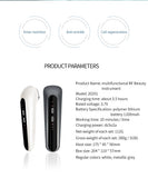 New Beauty Instrument Household Portable EMS Microcurrent Handheld Face Color Light Rejuvenation Radiofrequency Instrument Tools