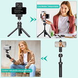 CAMOLO Teleprompter Photo Studio Mini Phone Tripod Cell Phone Tripod Mount Phone Holder for Selfie Stick for iPhone Video Tablet