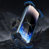 Bicycle Riding 360 Rotation Mountain Bike Mobile Bracket Spinning Phone Holder for 4.7-6.8 Inch Smartphone