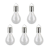 5pcs Solar Light Bulbs Outdoor Garden Hanging LED Light Bulb for Home Yard