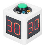 Cube Timer 1.4inch 4 Sided Digital Shot Countdown Stopwatch for Private Poker Chess Casinos