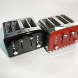 1pc Retro Stainless Steel Toaster With High Lift Lever,Stainless Steel Toaster 4 Slice  Extra Wide Slots,Removable Tray