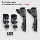 2pcs Under Desk Tray Office Height Adjustable Pull Out Keyboard Stand Holder Foldable Bracket Storage Shelccessories