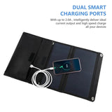 12V 28W Solar Folding Bag for IOS Android Foldable Fast Panel Charging Support BC1.2 QC2.0 QC3.0 MTK PE+1.1 / TK PE+2.0