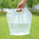 Foldable car carrier container water jug for driving