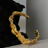 European And American Tin Foil Texture Bracelet