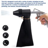 6-Piece Pneumatic Sandblasting Tool Kit Portable Sand Blasting Set Versatile Sandblaster Polishing hine Rust Remover
