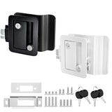 DaierTek Trailer Camper Entry RV Lock Replacement Double Open With Deadbolt Computer Key Door Handle