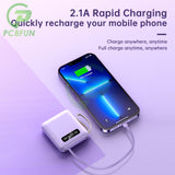 18650 Battery Mobile Power Kits DIY Charging Treasure Kit With LED Light Self-wired Detachable 4-wire 3 Cells