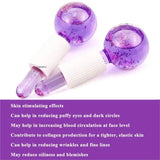 Large Hockey Energy Beauty Crystal Ball Facial Cooling Ice Globes Water Wave Face and Eye Massage Skin Care 2pcs/Box