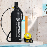 2L Scuba Diving Equipment/gear C Set Mini Tank Mask/Adapter Cyder Oxygen Bottle Underwater Snorkeg