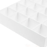 1: 12 Dollhouse Miniature Wood Rack 16 Grid Shees White Storage Shelf Doll House Furniture Decor Easy Install
