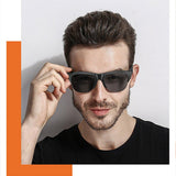Black Sports Stereo Wireless 5.3 Smart Glasses Headset Telephone Driving Sunglasses / Mp3 Sunglasses Light Weight