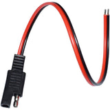 5pcs Single Ended Extension Cabl 18AWG SAE Quick Disconnect Plug Cable for Automobile and Solar Panel