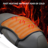 Cushion 12V Electric Heated Seat Pad for Motorcycle Waterproof 3 Levels Intelligent Temperature Control