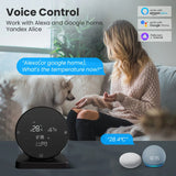 WiFi Tuya Smart Home Temperature Humidity Sensor 5V 1A IR Remote Control Hygrometer Thermometer Adjustable Screen Brighess