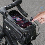 ESLNF Touch Screen Bike Pouch Phone Light Barrier Waterproof Bicycle Front Frame Bag Hard Shell Case Cycg Accessories