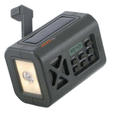Solar Crank Weather Radio with Alert, Portable Emergency Radio with SOS Alarm,AM/FM Radio Flashligh JP