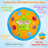 Infant Toys-3D Ocean Projector Toys, Crawling Learning Prone Toys That Can Light Up Music