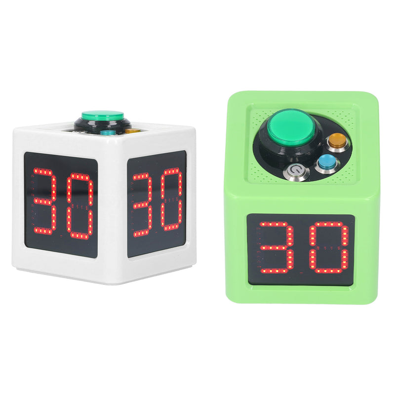 Cube Timer 1.4inch 4 Sided Digital Shot Countdown Stopwatch for Private Poker Chess Casinos