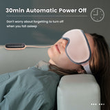 New Electric Heated Eye Mask Sleeping Mask Wireless Rechargeable Vibration Eye Massager Relieve Eye Strain Dark Circles Dry Eye
