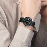 PINTIME Top Brand Sports Men Mechanical Wristwatch Luxury Automatic Watch Men's Stainless Steel Waterproof Clock