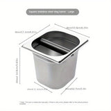 1pc Coffee Grounds Storage Box, Coffee Machine Tap Barrel Coffee Grounds Storage Box, Office, Home, Commercial Coffee Machine