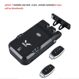 WF-026 cerradura inteligente de seguridad tuya wifi optional remote control invisible smart door lock keyless entry home