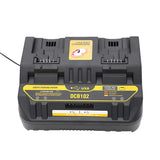 For 10.8-20V Li-ion Battery DCB102 DCB200 DCB140 Rapid 4A Charging Current with USB Port Duel Charger