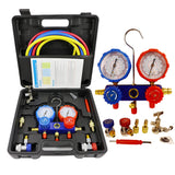 Car Air Conditioning Manifold Hose Kit for R410A R134a R404A R22 Refrigerant Pressure Gauge Set with Box