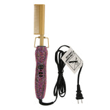 Electric Hot Comb Electric Straightening Comb Heating Quickly for Barber Shop