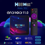 H96 Max V11 TV BOX Android 11 4GB RAM 64G ROM Rockchip 3318 Google Voice 3D Video BT4.0 4K Media Player Set Top Box