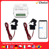 Tuya ZigBee Energy Switch Multifunction Voltage Current Meter APP Real-time Statistics with Power Setting Function